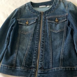 New York & Company Dark Blue Denim Jacket Size XS